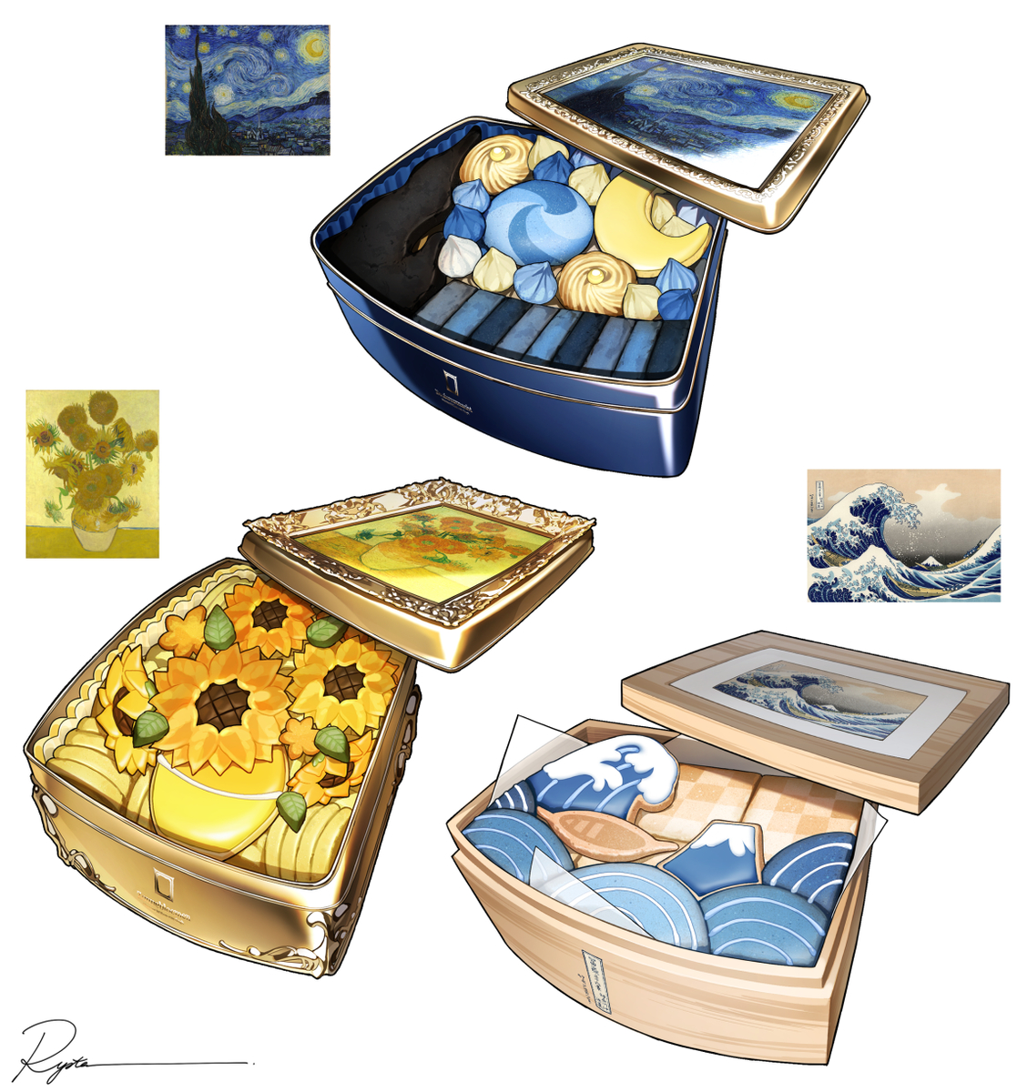 This is a pixiv picture whose title is ▼.