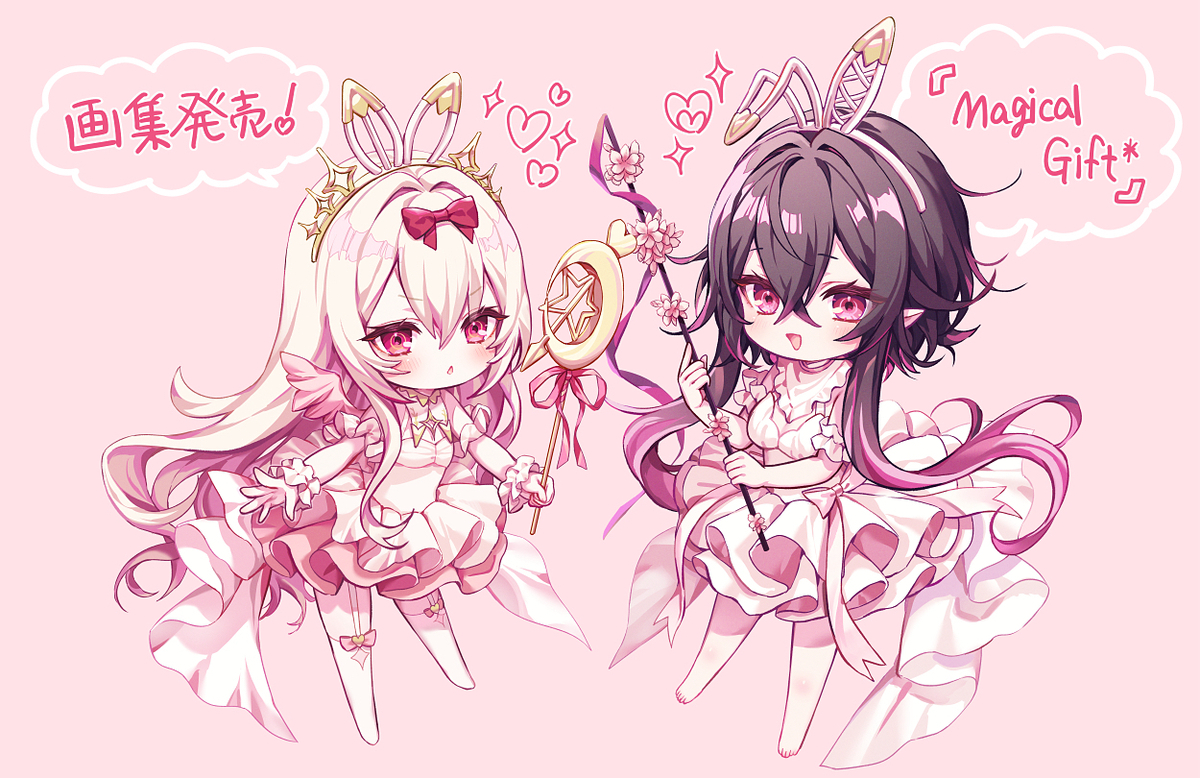 This is a pixiv picture whose title is 画集発売しました＊.