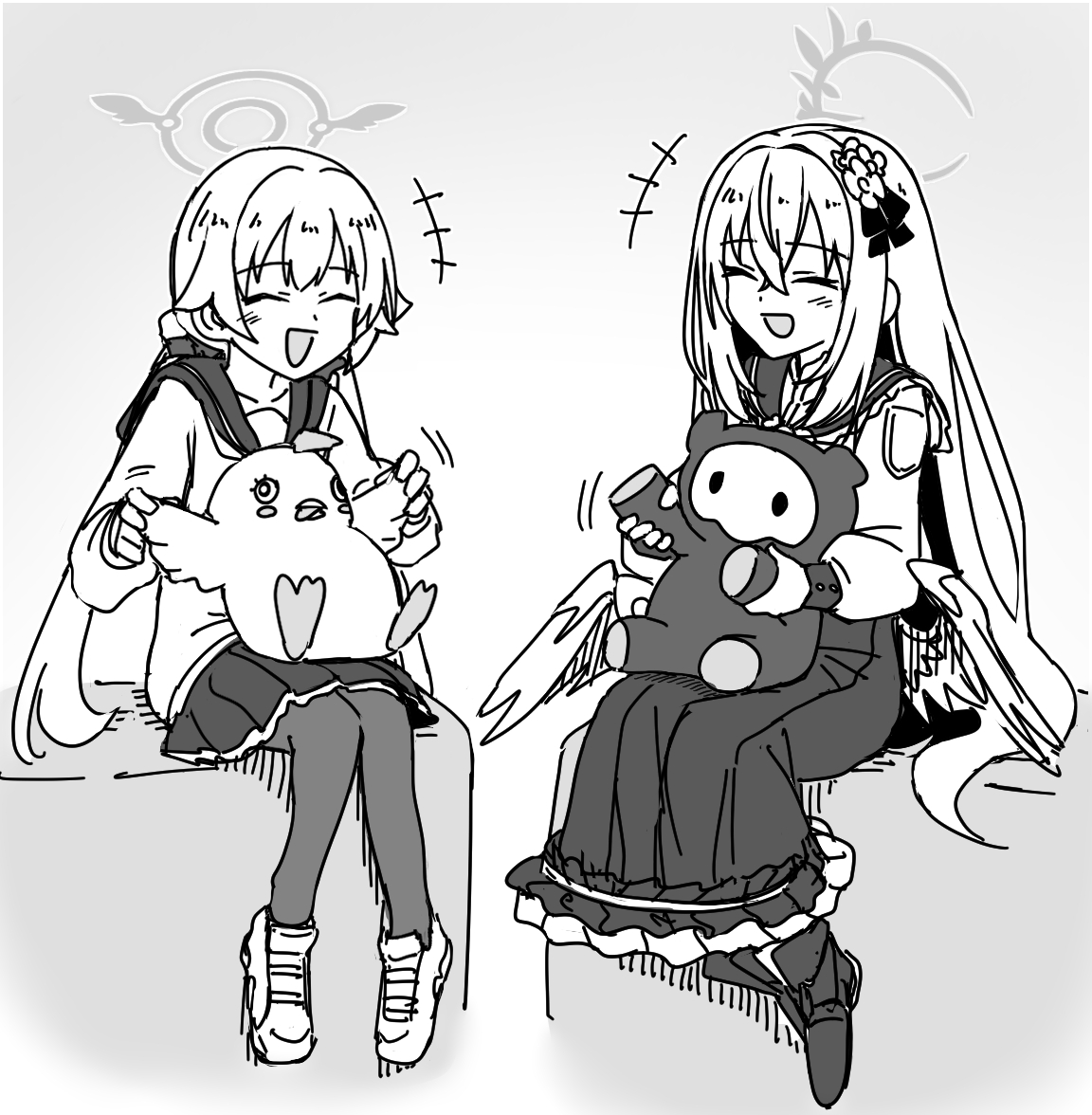 This is a pixiv picture whose title is ブルアカ落書き集.