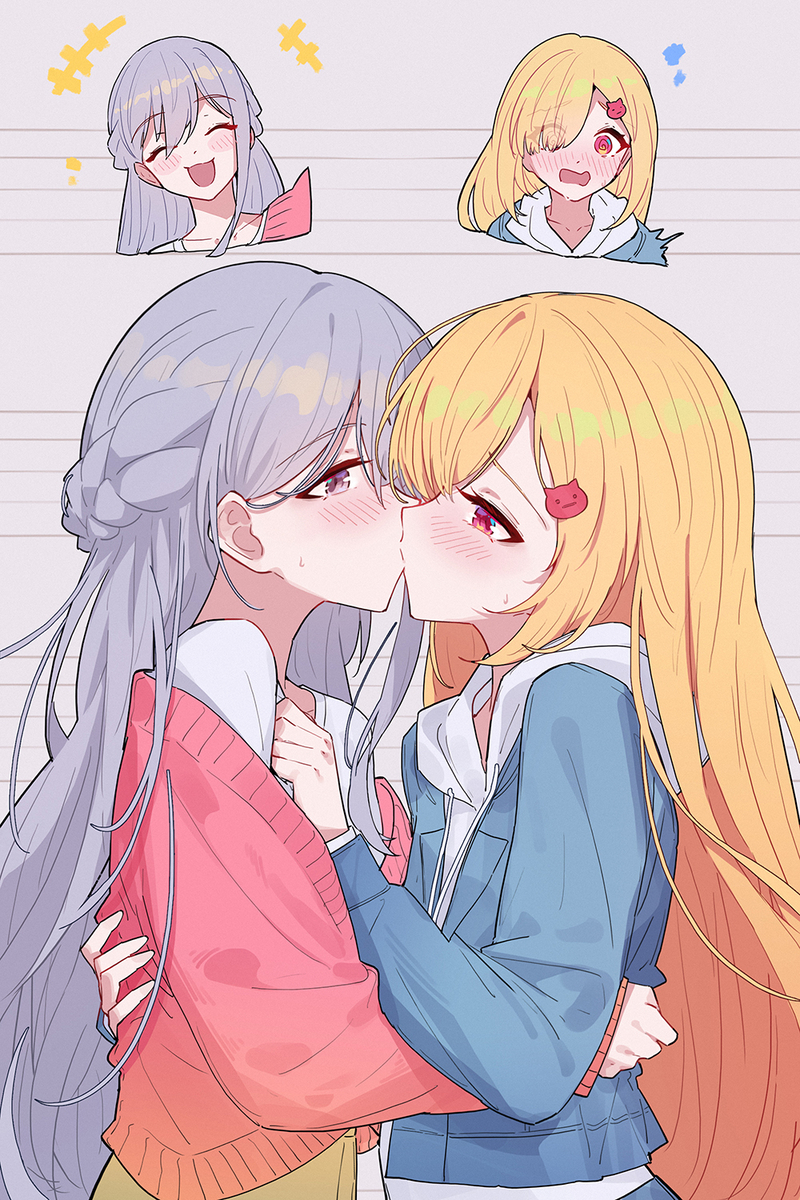 This is a pixiv picture whose title is day344 要抱抱还是要亲亲~🥰.