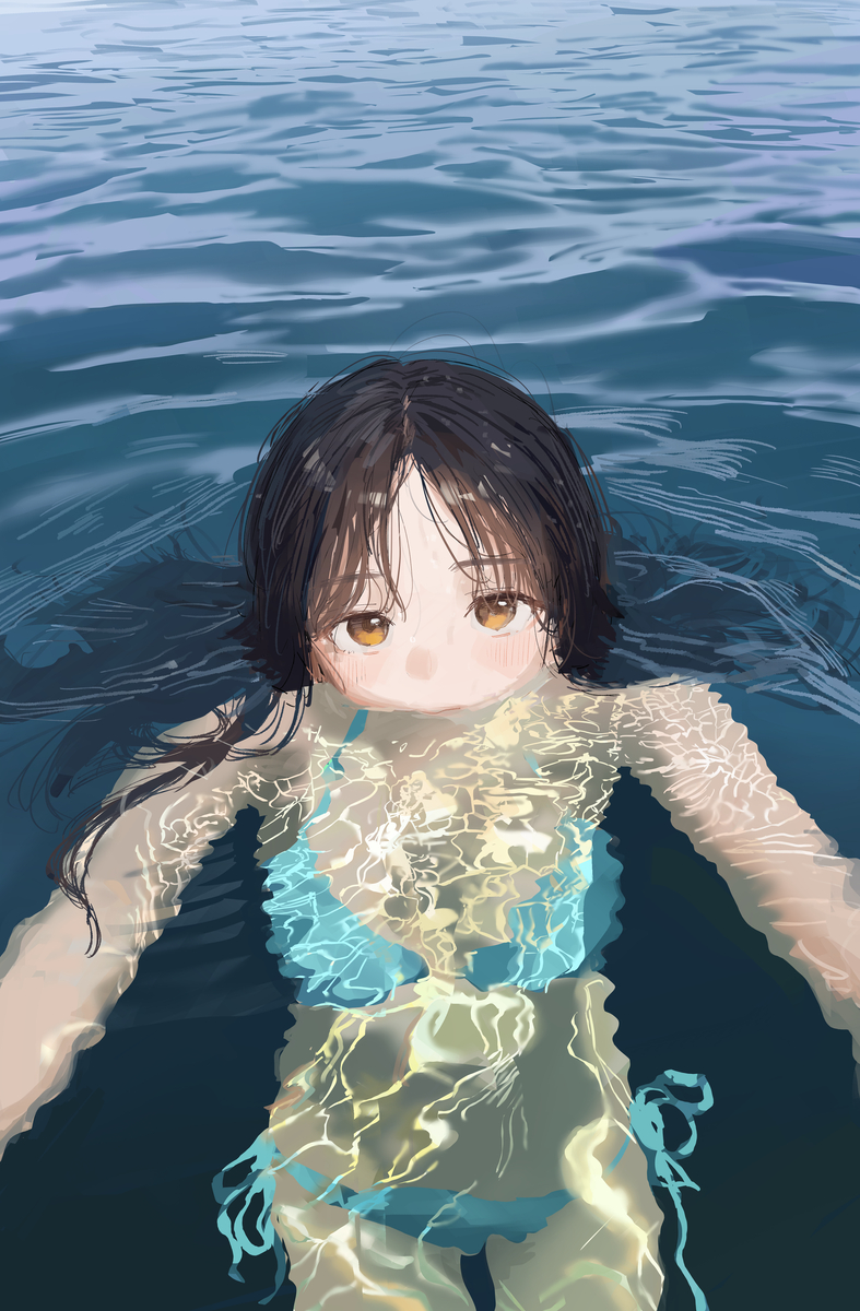 This is a pixiv picture whose title is 【C108新刊】画集『揺蕩う』.