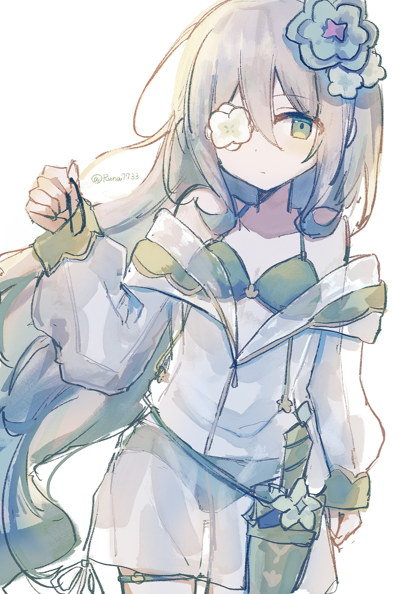 This is a pixiv picture whose title is 水モネ.