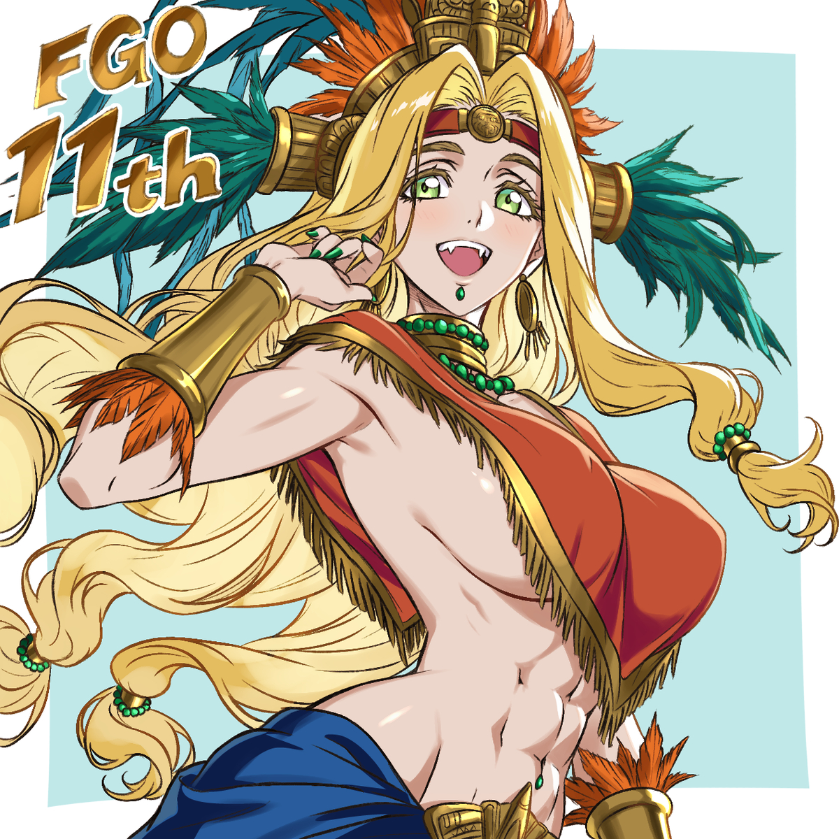 This is a pixiv picture whose title is Fate GO 11th anniversary.