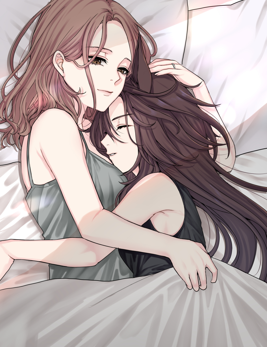This is a pixiv picture whose title is 微睡.