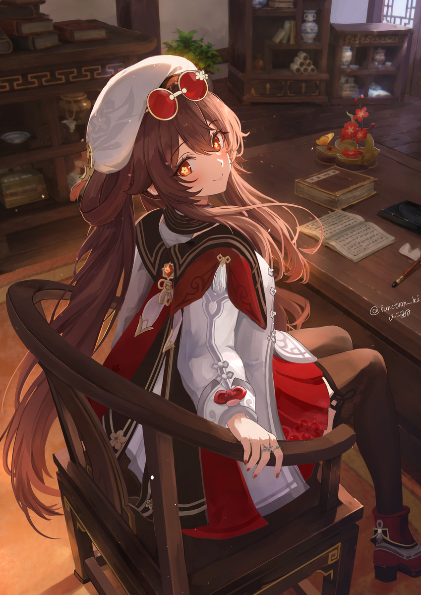 This is a pixiv picture whose title is 2026胡桃生日！🎂.