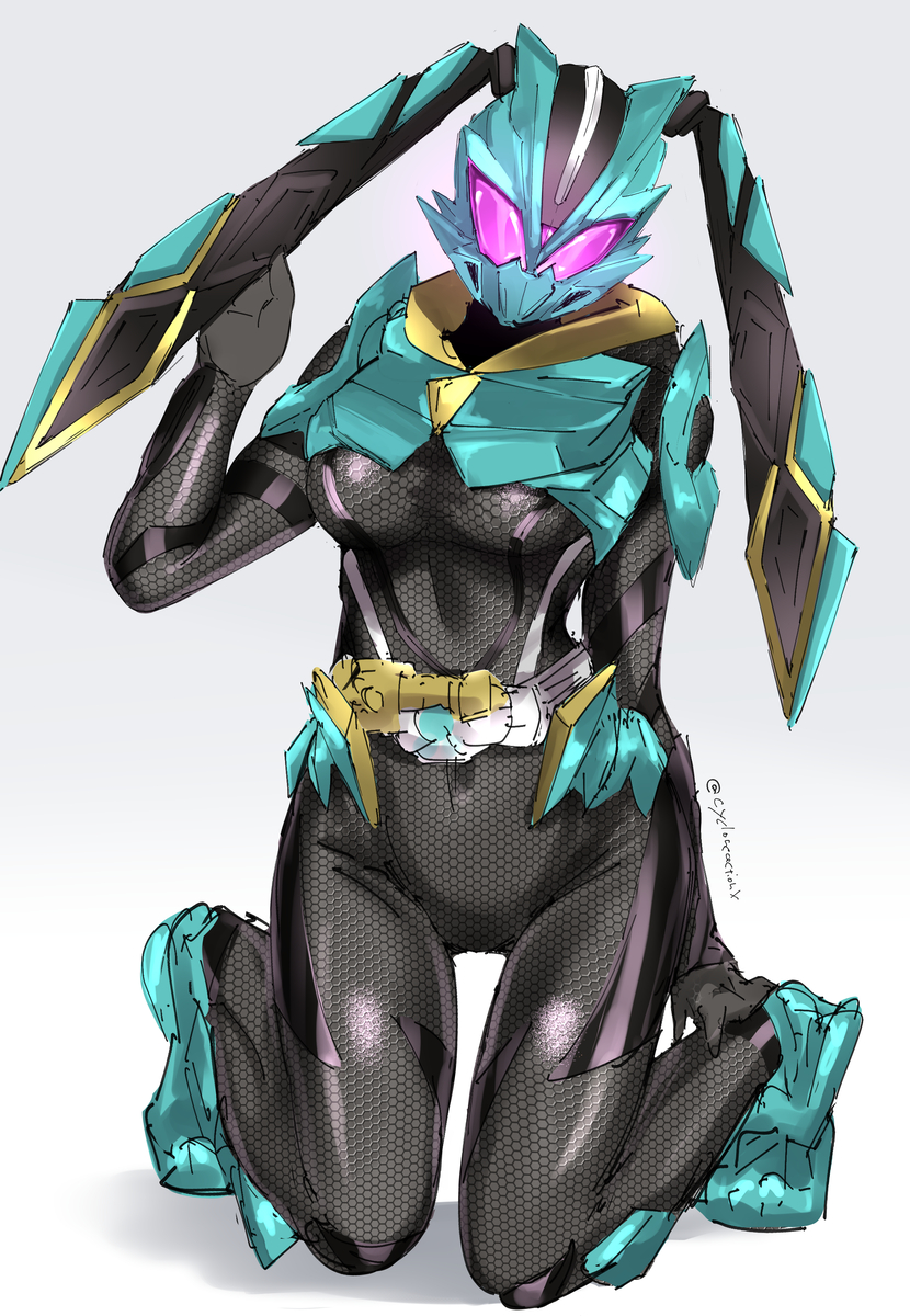 This is a pixiv picture whose title is 仮面ライダーダット.