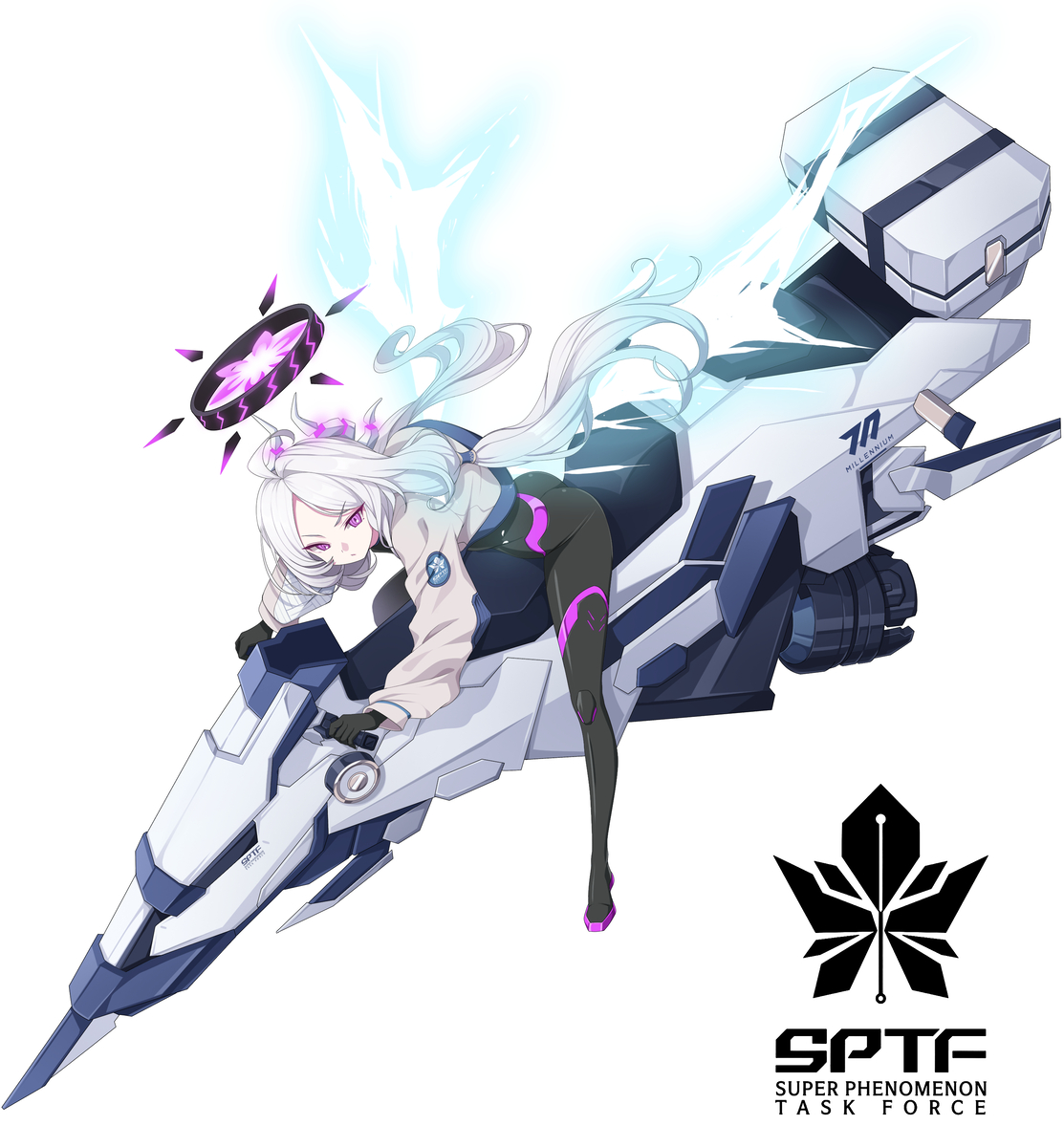 This is a pixiv picture whose title is _特異現象捜査部_ヒナ (臨戦)-.