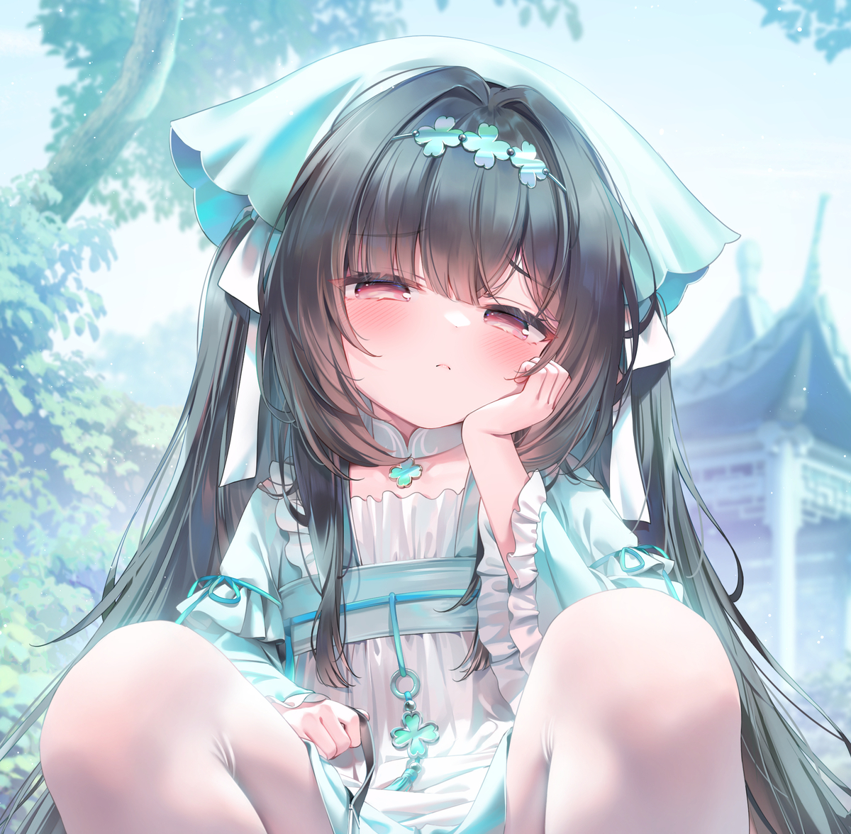 This is a pixiv picture whose title is 每个月的白丝/黑丝（2026.8）.