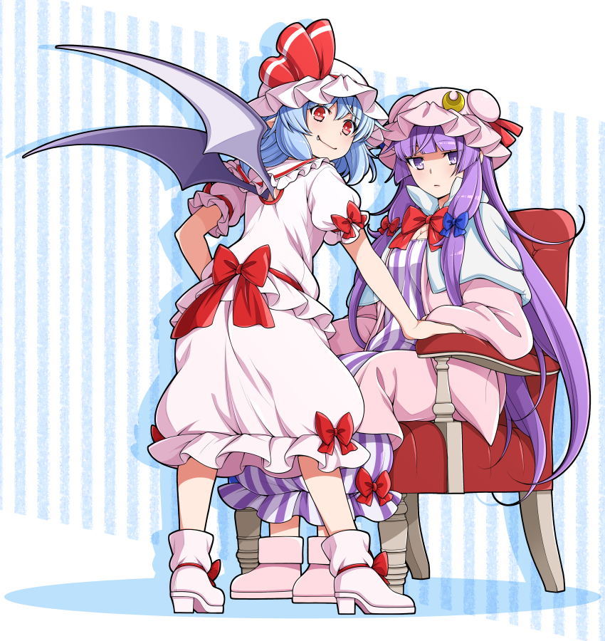 This is a pixiv picture whose title is レミパチュ.