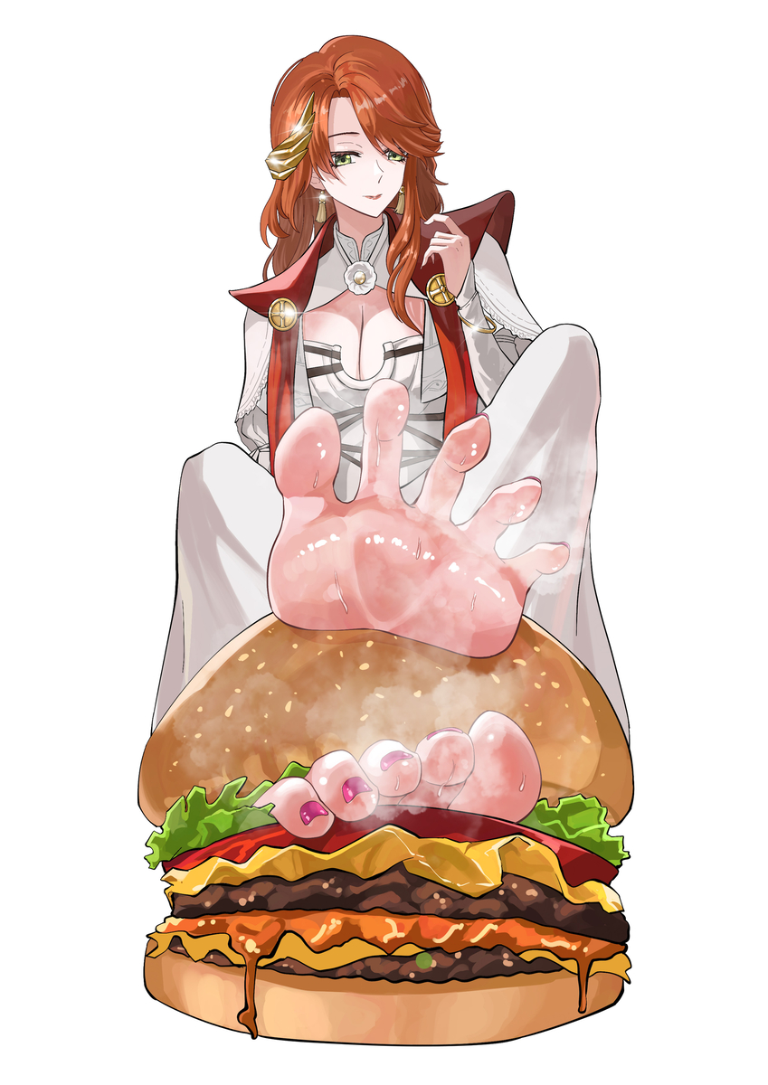 This is a pixiv picture whose title is 汉堡画汉堡.
