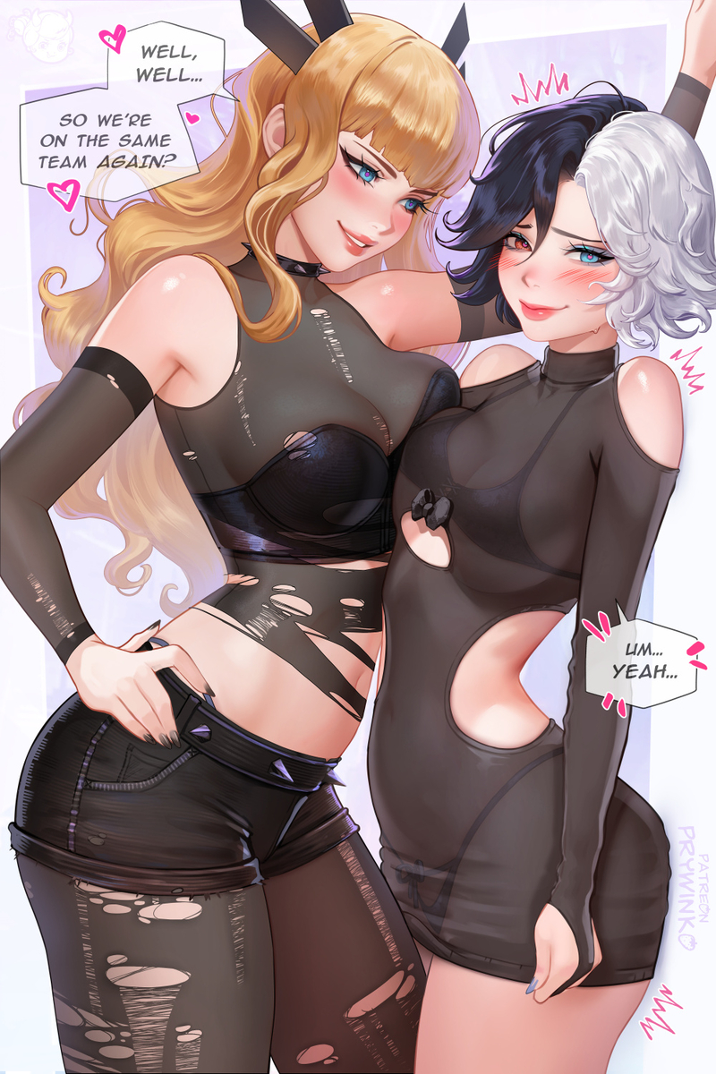 This is a pixiv picture whose title is Magik x Luna.