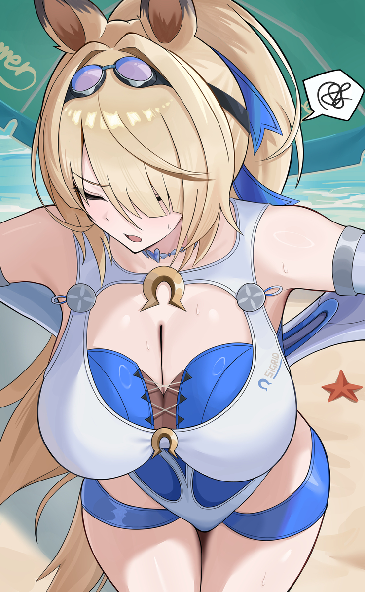 This is a pixiv picture whose title is 水着シグリッド.