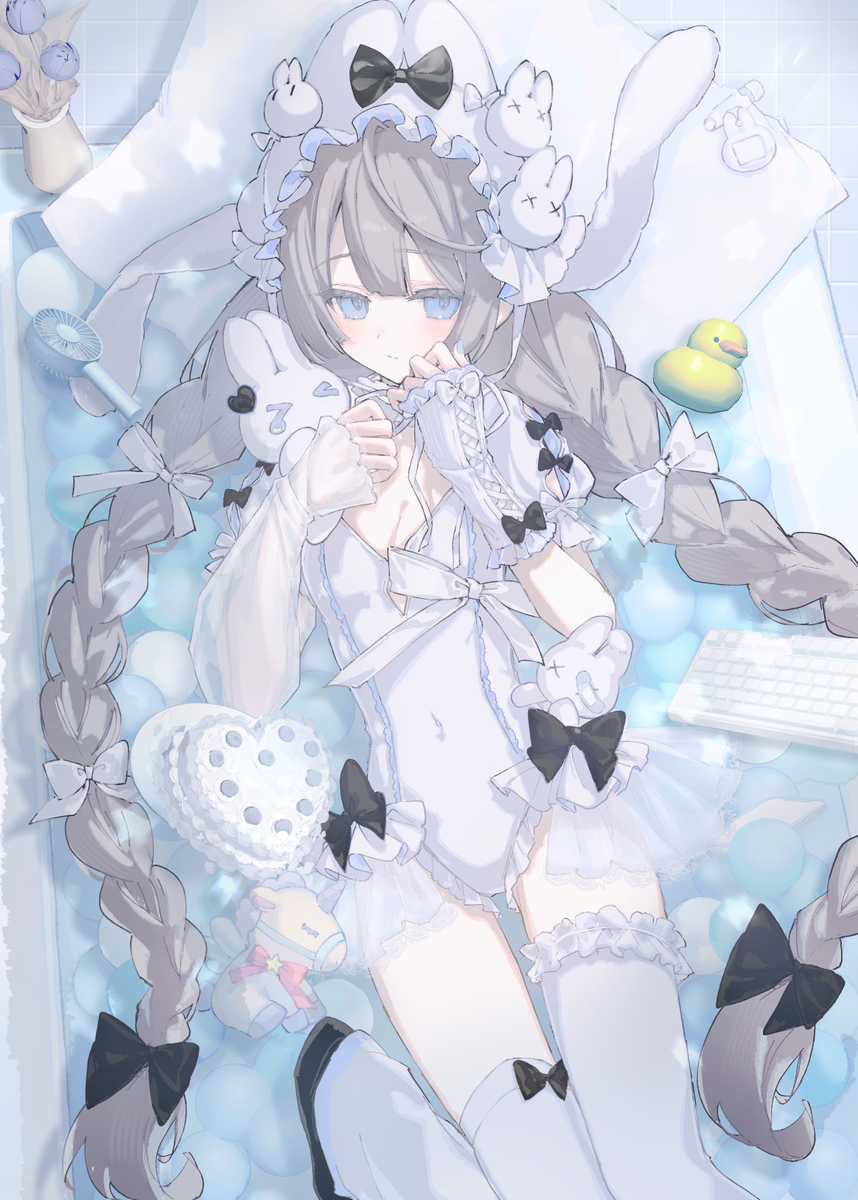 This is a pixiv picture whose title is 🛁💭.