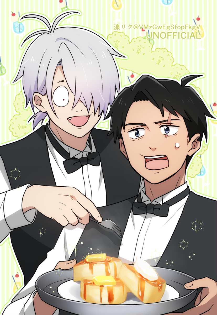 This is a pixiv picture whose title is ある日の喫茶店(｀･ω･´).