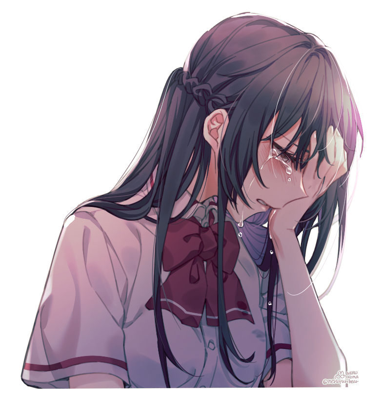 This is a pixiv picture whose title is どうして、泣いてるんですか？.