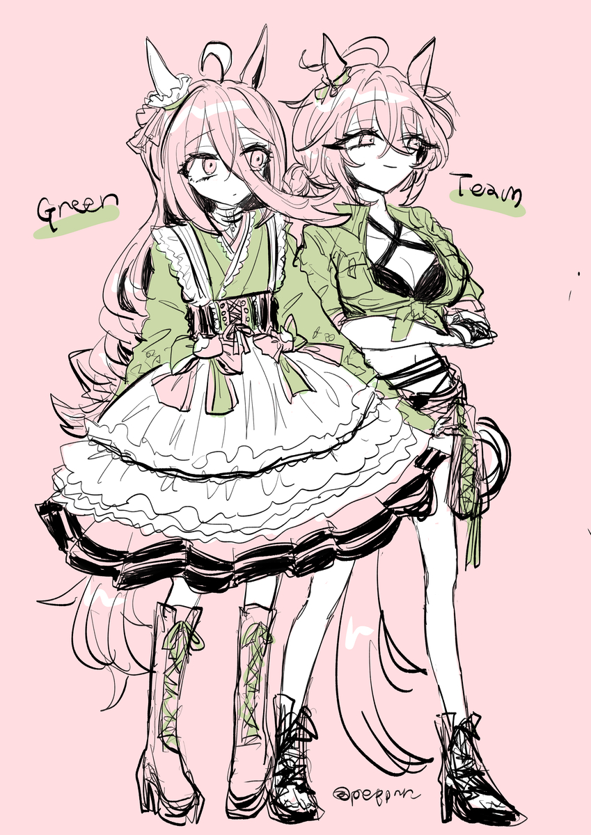 This is a pixiv picture whose title is タキオンちゃんまとめ52(タキカフェ).