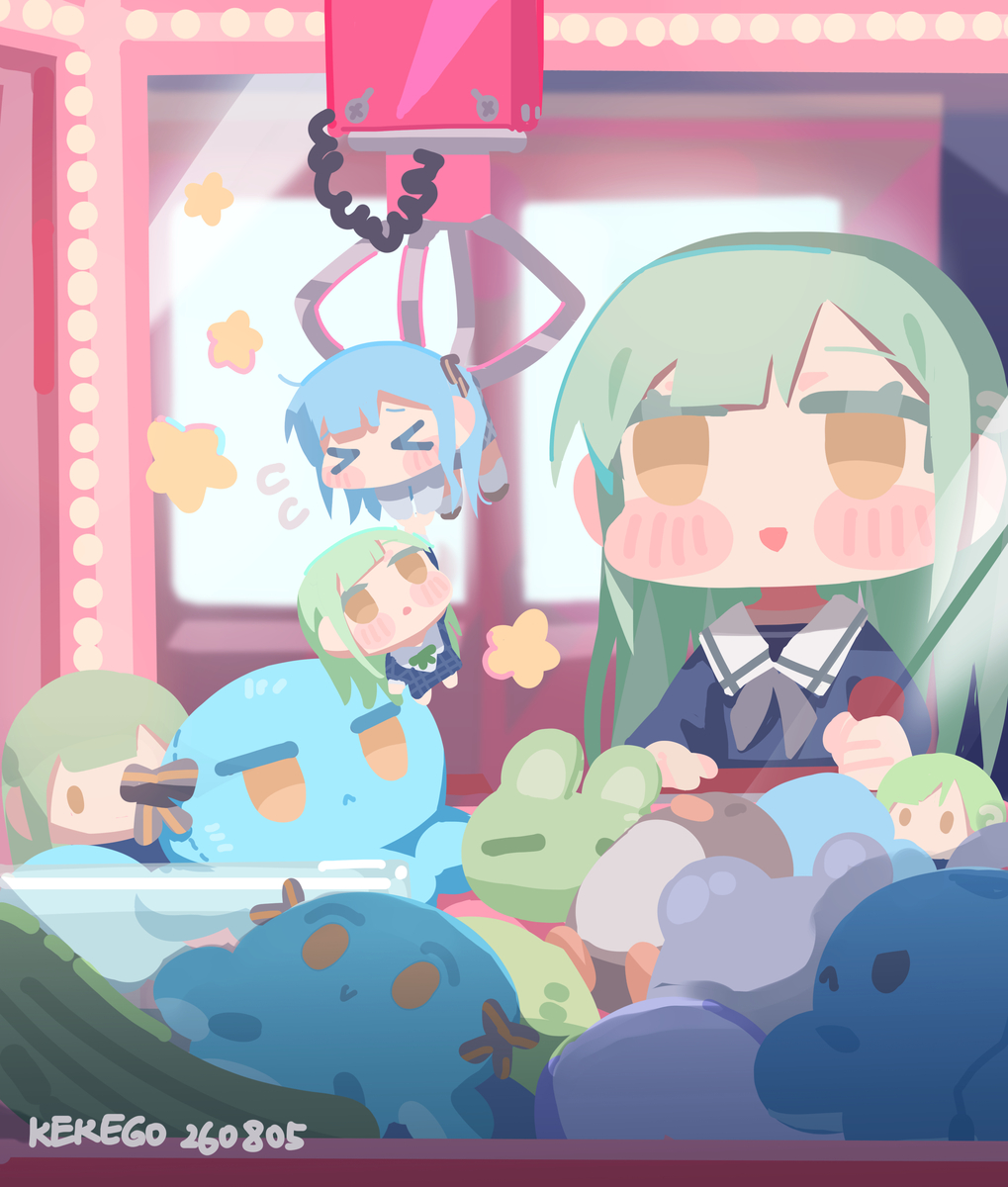 This is a pixiv picture whose title is 娃娃机.