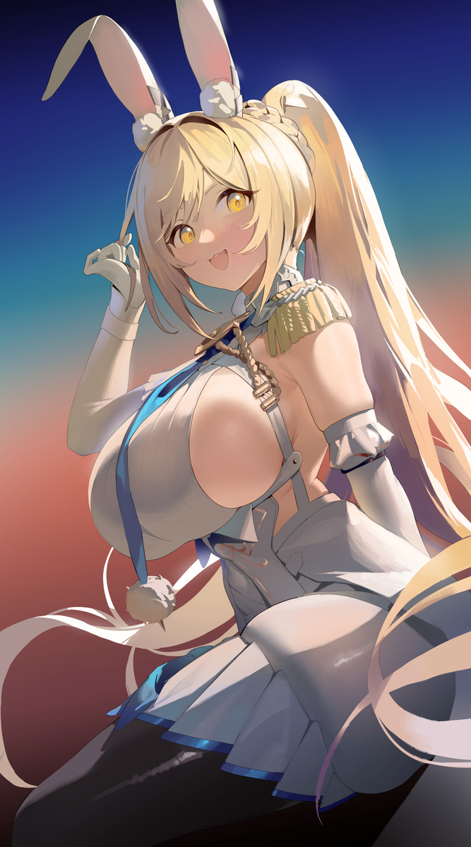 This is a pixiv picture whose title is 🐇.