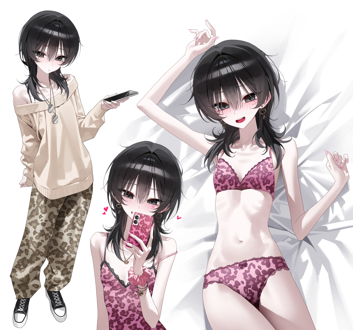 This is a pixiv picture whose title is ヒョウ柄.