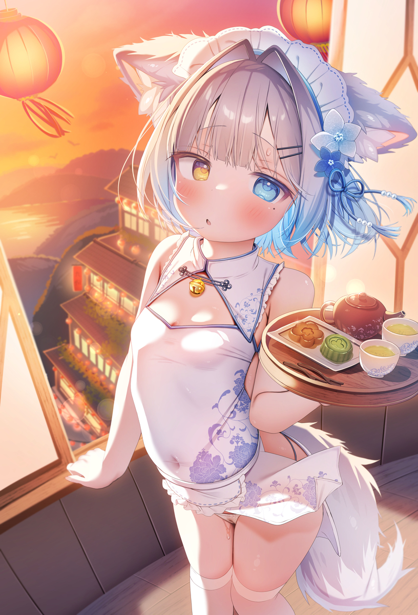 This is a pixiv picture whose title is 「よろしければ、ひと休みしていきませんか？」.