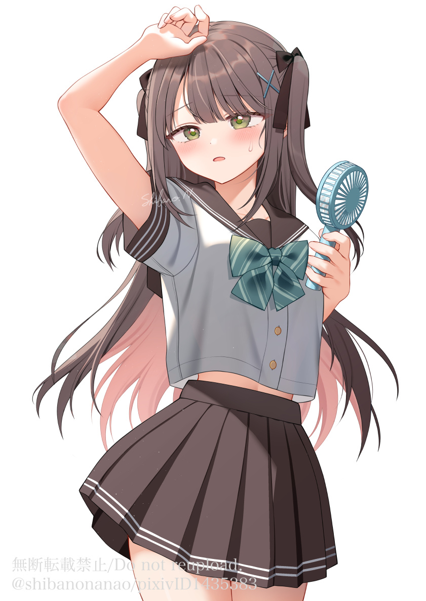 This is a pixiv picture whose title is 「あっつぅ…」.