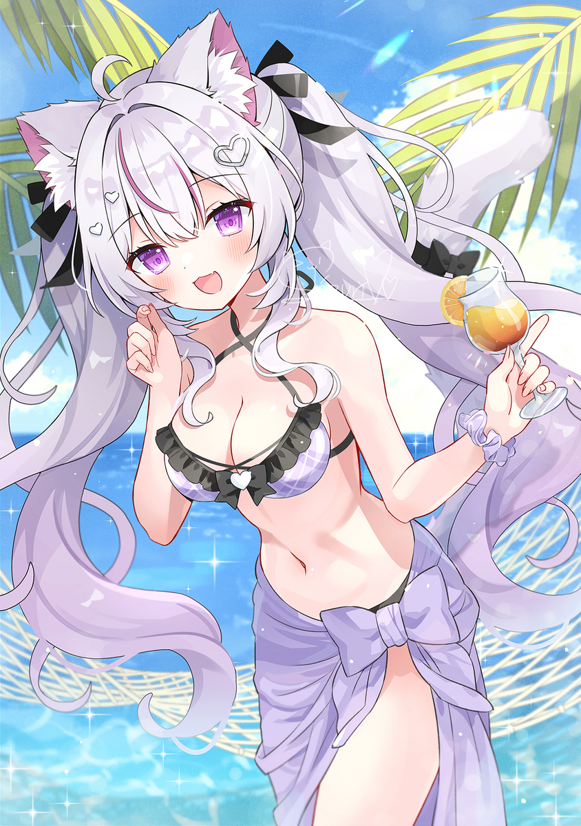 This is a pixiv picture whose title is Skeb🐱.