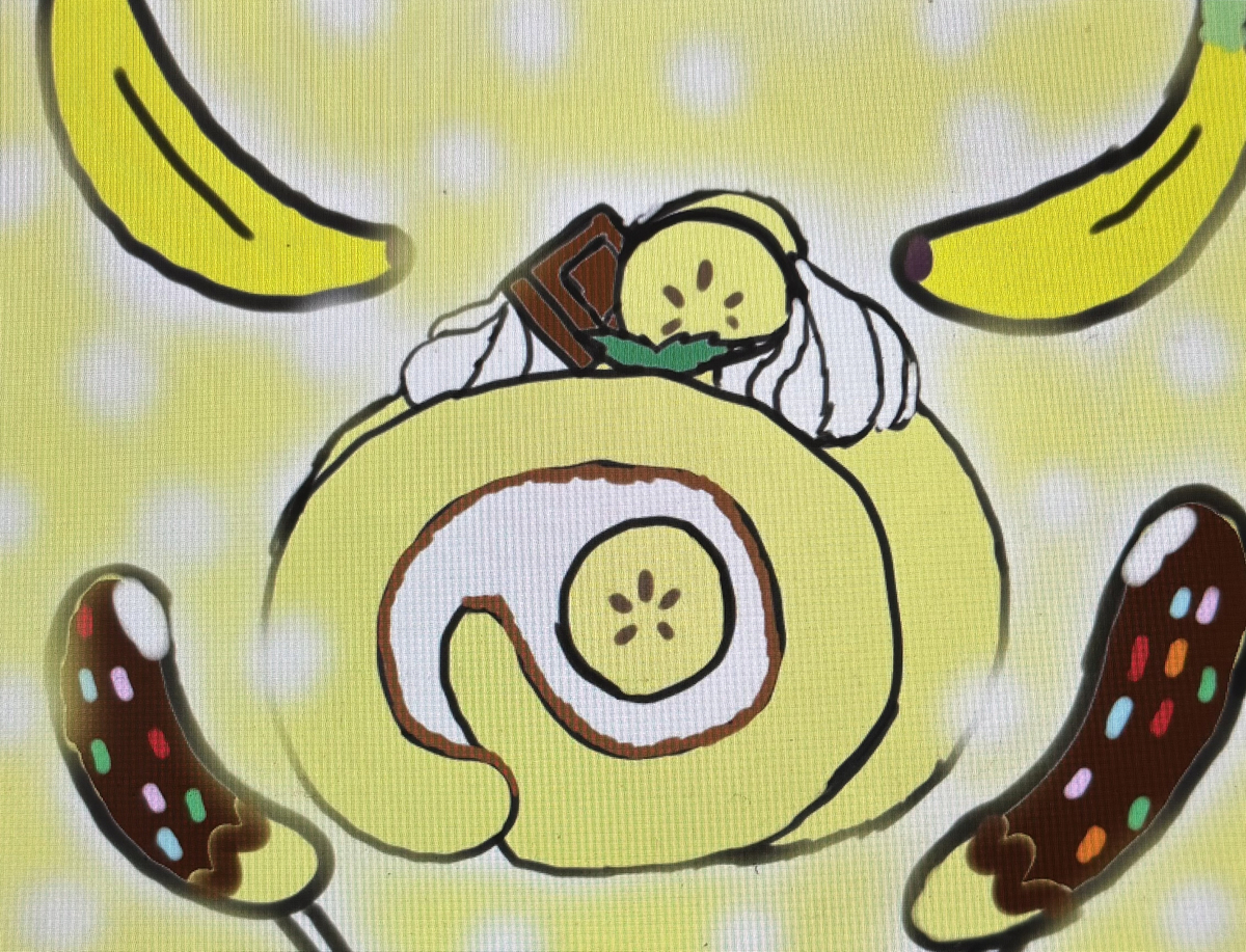 This is a pixiv picture whose title is ㊗️バナナの日💛🍌💛.