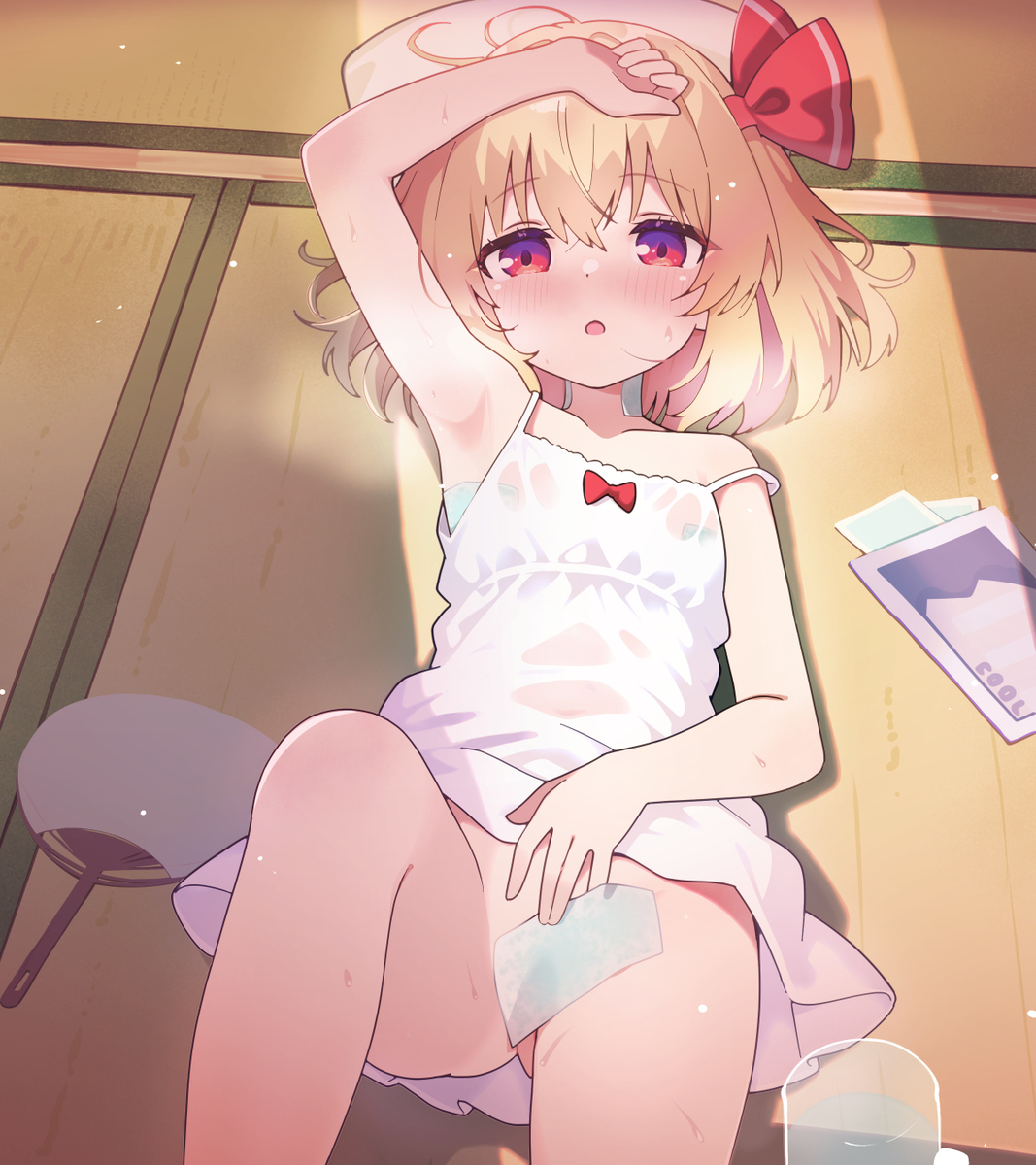 This is a pixiv picture whose title is 8月ぅ‥なのかぁ‥‥.