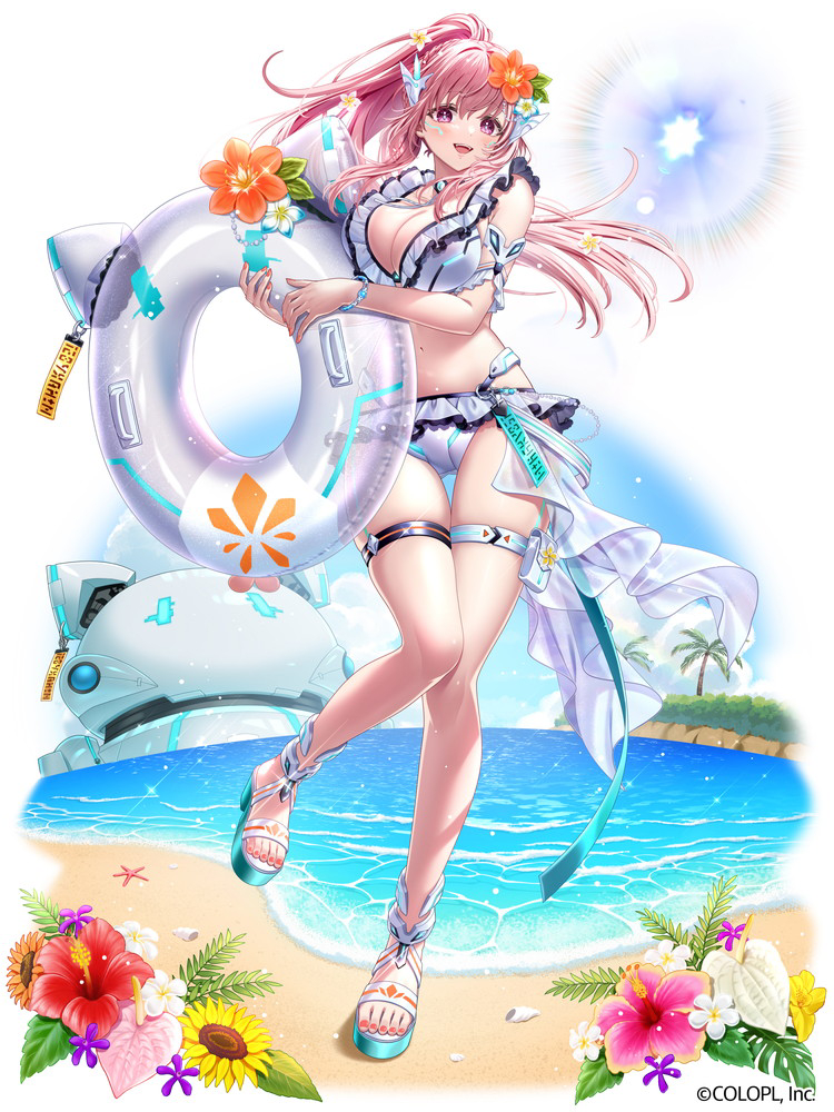 This is a pixiv picture whose title is 【白猫プロジェクト】水着ニルカ.