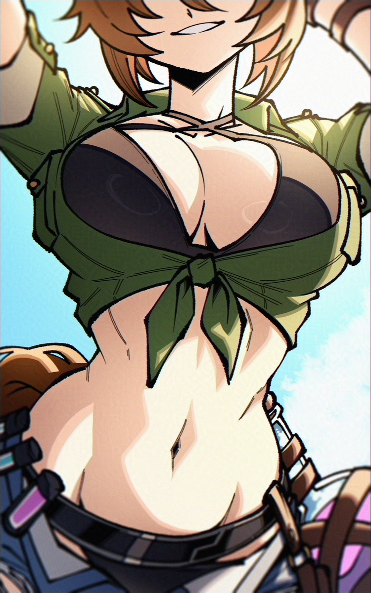 This is a pixiv picture whose title is horse belly.