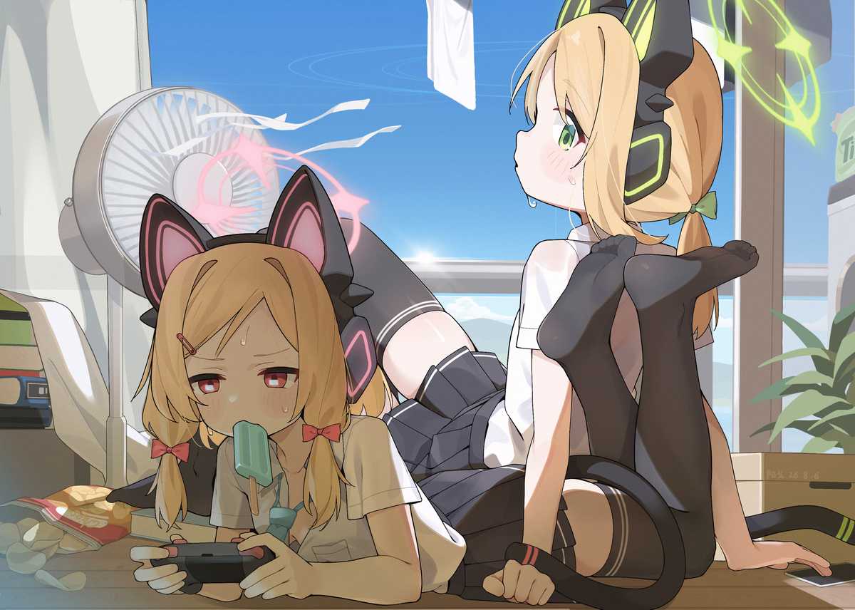 This is a pixiv picture whose title is ☀️🌡.