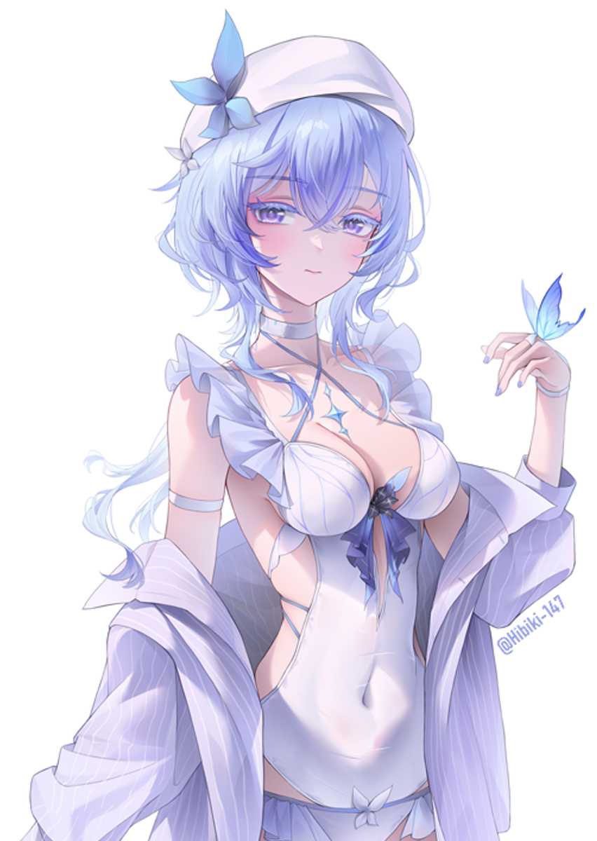 This is a pixiv picture whose title is 泳装岸宝.