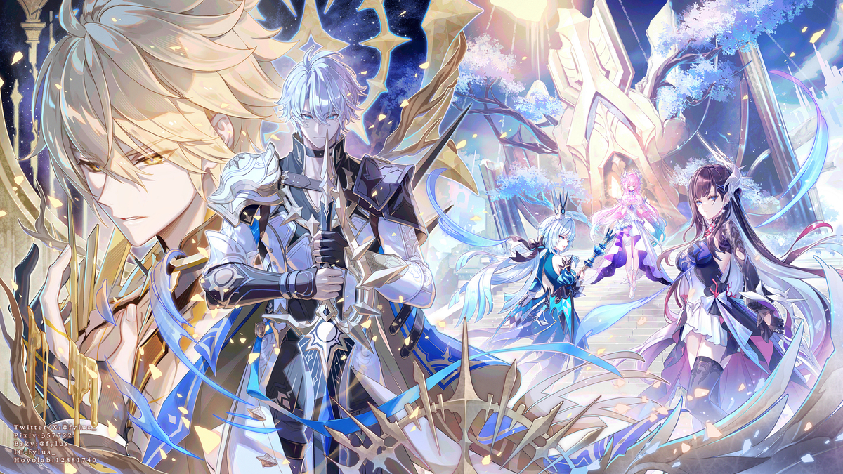 This is a pixiv picture whose title is Phainon character channel event.