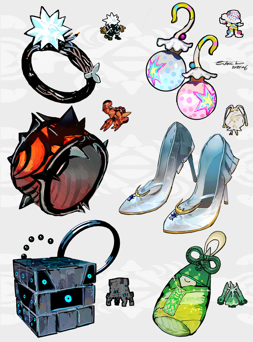 This is a pixiv picture whose title is ウルトラビーストのアクセサリー（ポケモン）.