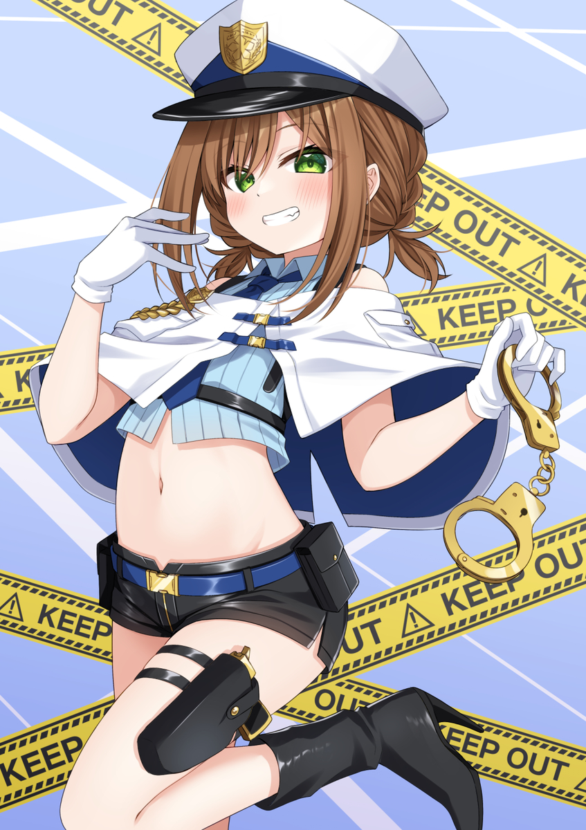 This is a pixiv picture whose title is 逮捕しちゃうぞ♪🚔.