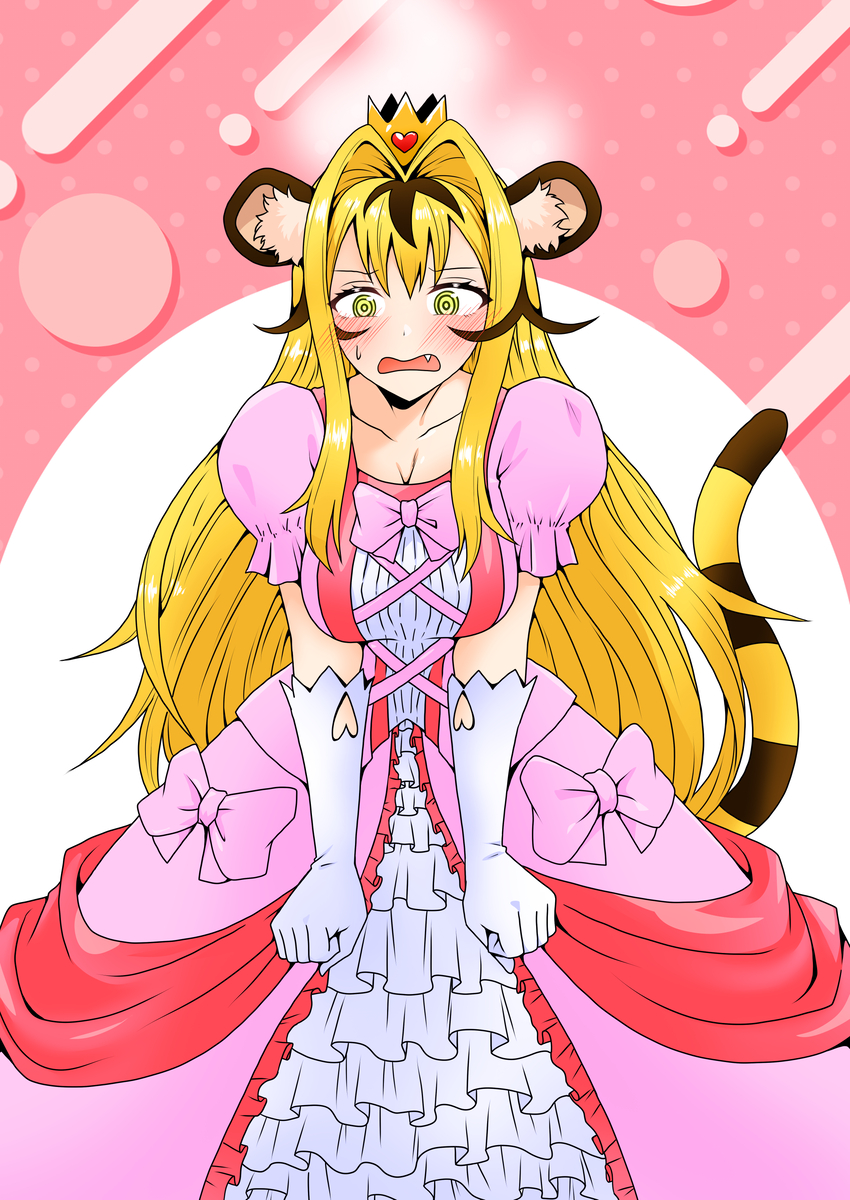 This is a pixiv picture whose title is 「虎耳女になったとて」ファンアート.