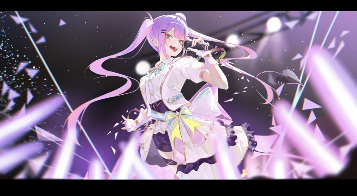 This is a pixiv picture whose title is 常闇トワ生誕祭👾.