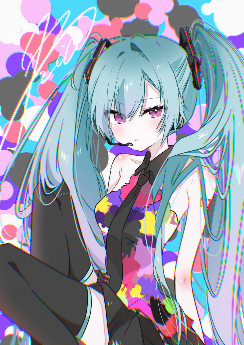This is a pixiv picture whose title is 初音ミク.