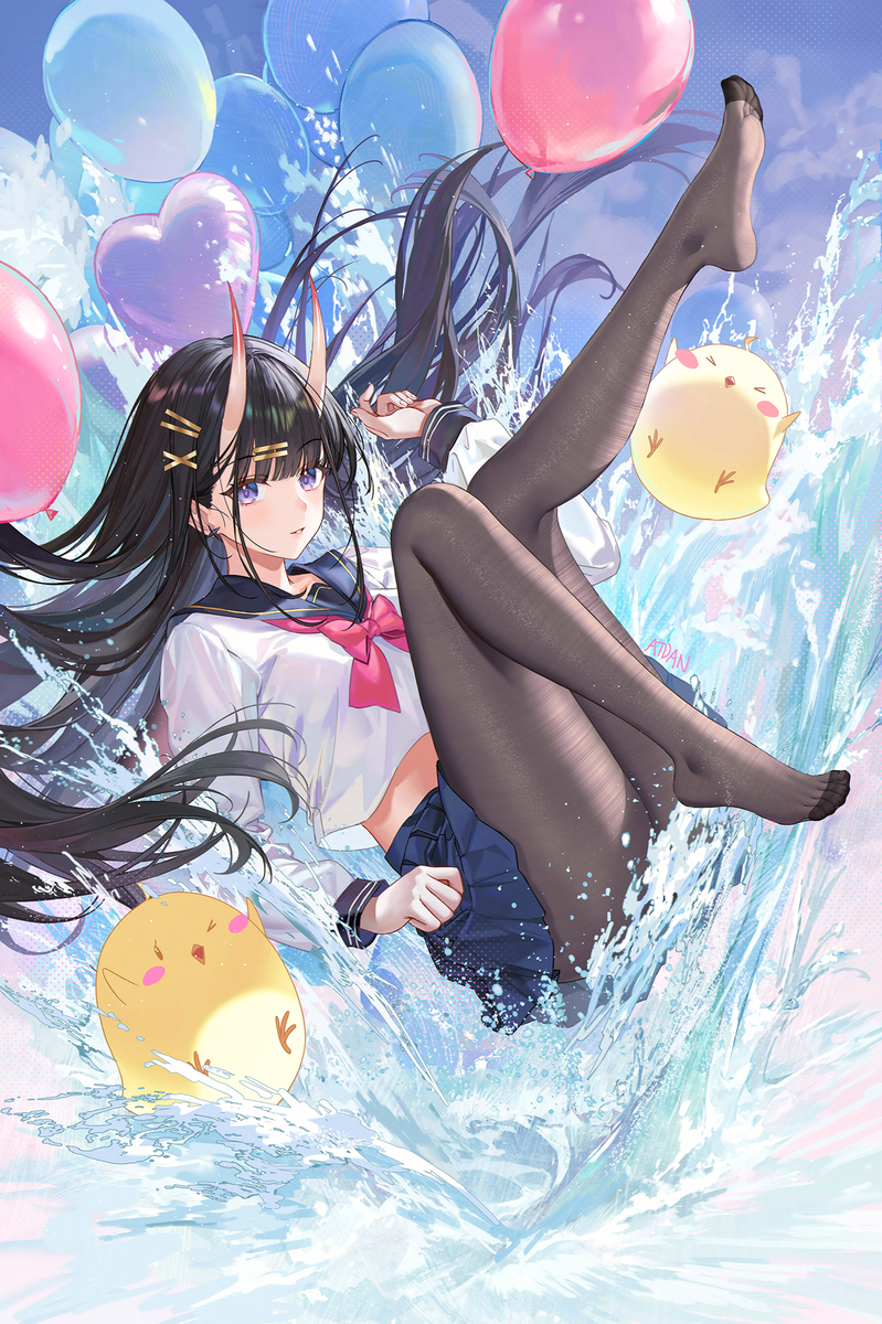 This is a pixiv picture whose title is Splashing waves.