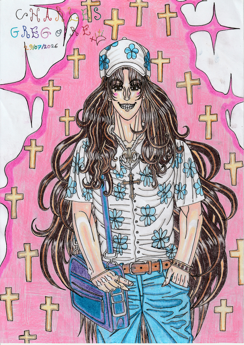 This is a pixiv picture whose title is Charles Grégoire✝️🌸✨💖🧢👜💙👑🎨😇.