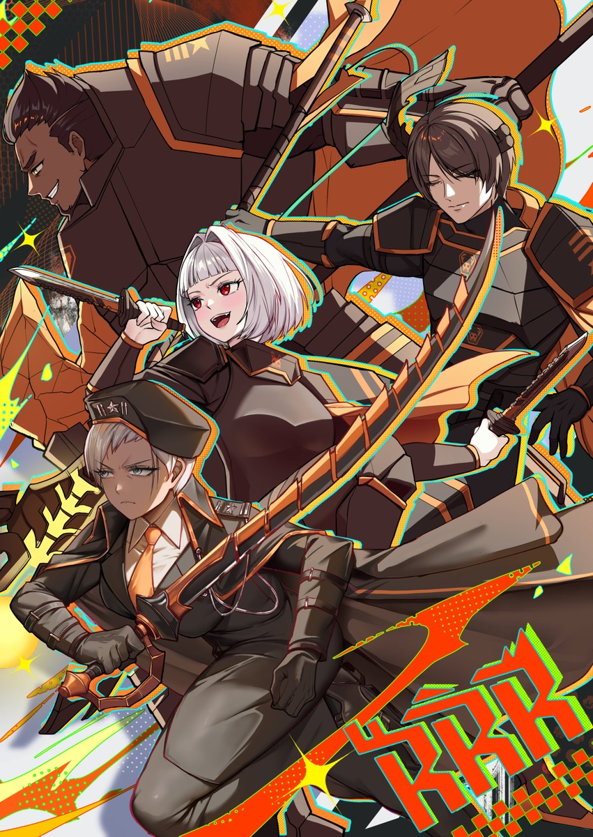 This is a pixiv picture whose title is R사 4무리 이거저거.