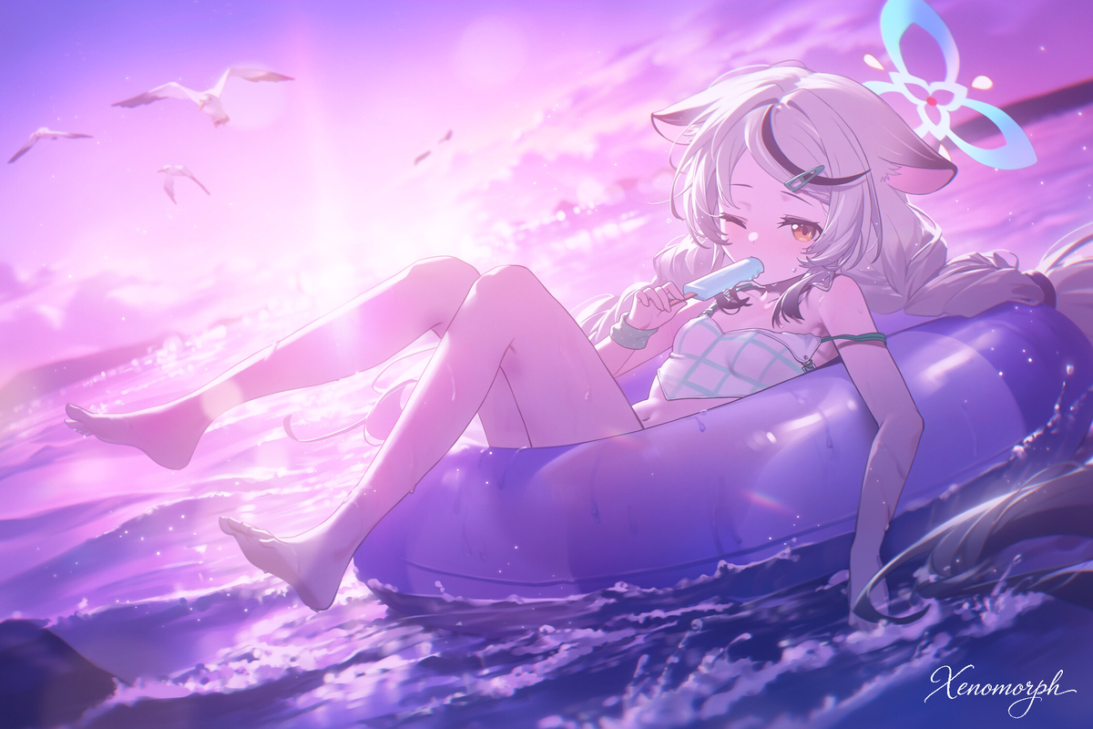 This is a pixiv picture whose title is ココナ(水着).