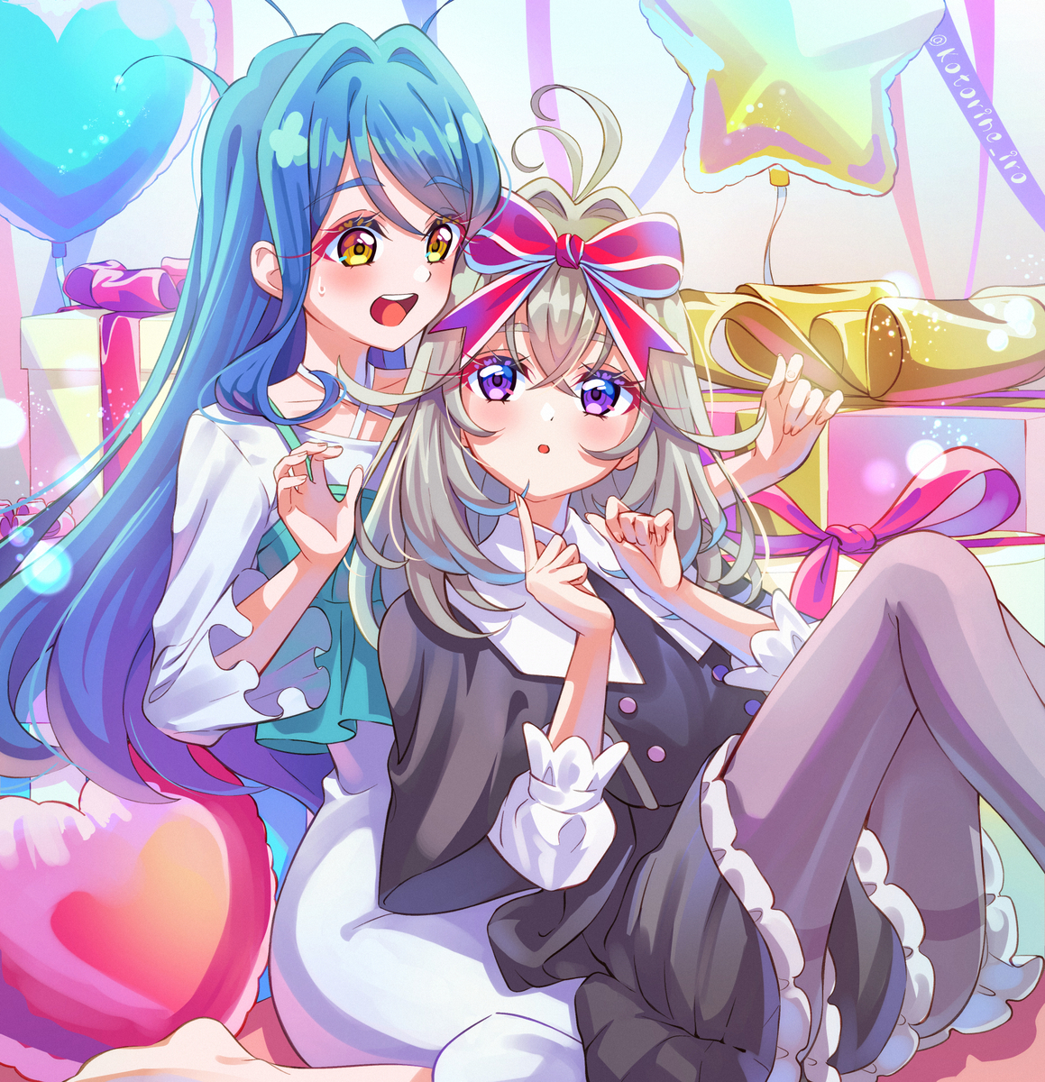 This is a pixiv picture whose title is 【 🎂 帆羽くれあ生誕祭 🎂 】.