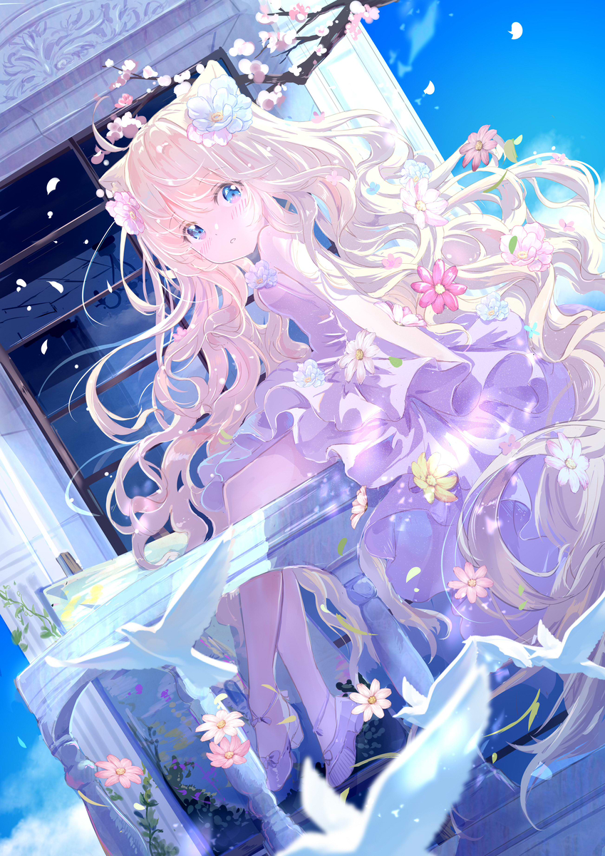 This is a pixiv picture whose title is 織夢.