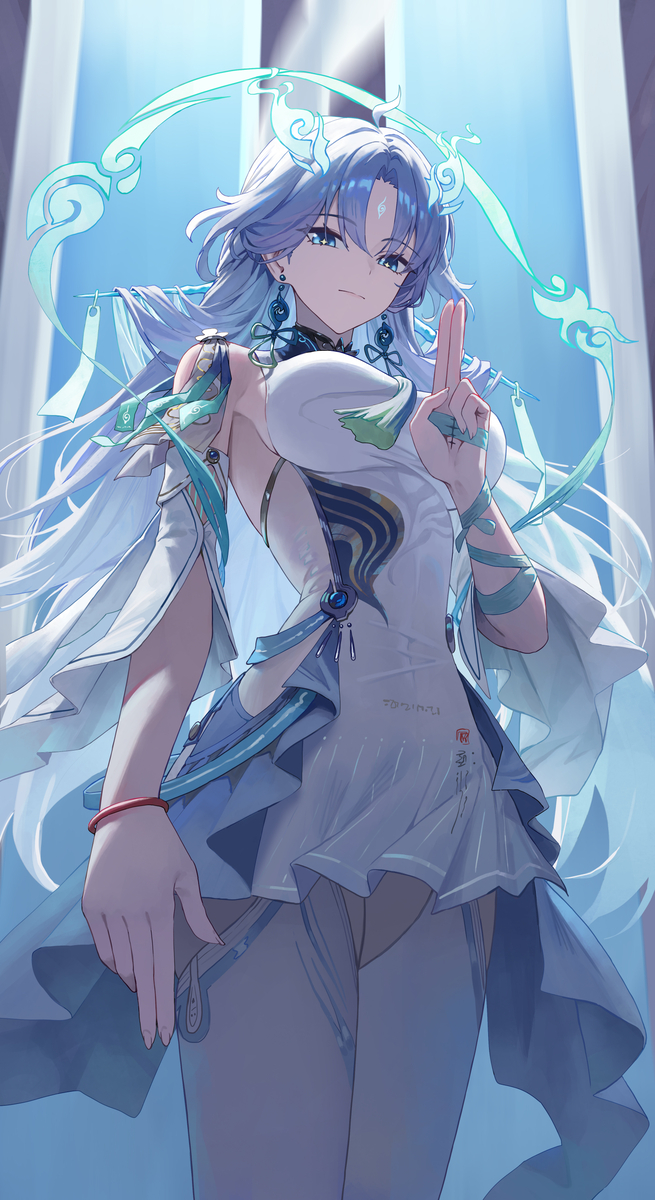 This is a pixiv picture whose title is Qingxiao.