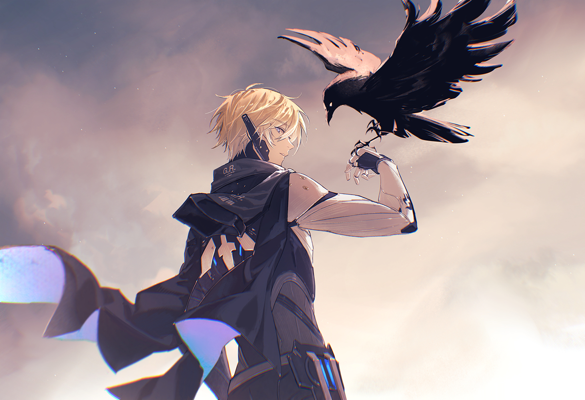 This is a pixiv picture whose title is 🪶.