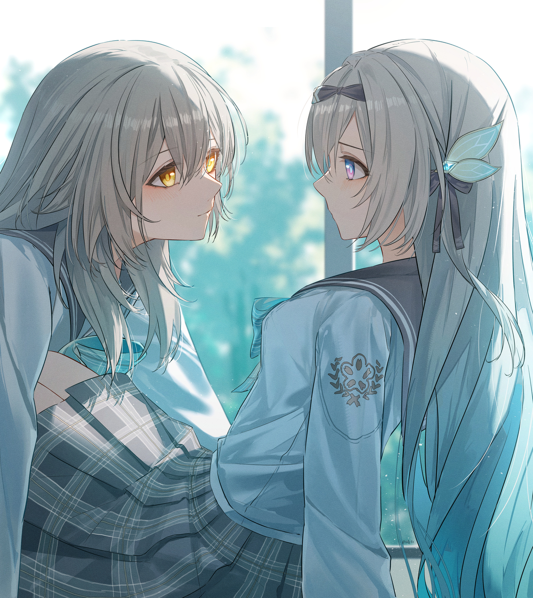 This is a pixiv picture whose title is 星&流萤.