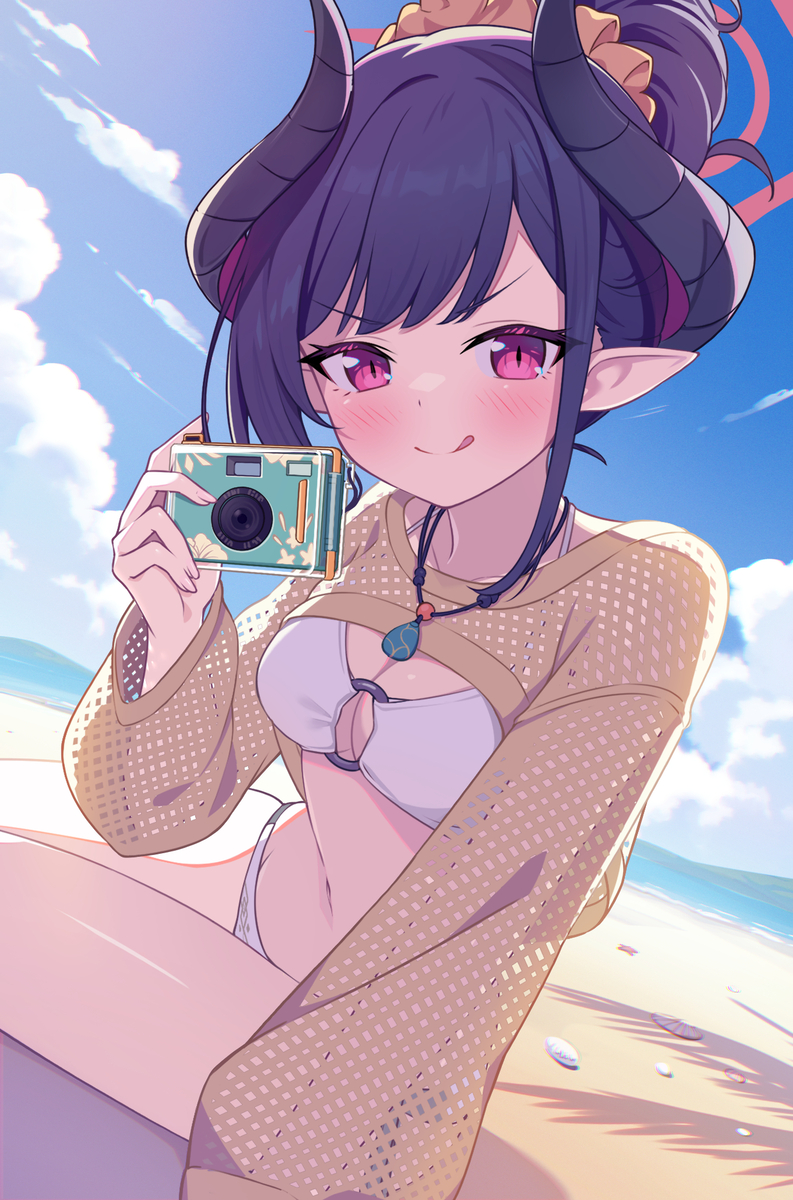 This is a pixiv picture whose title is 水着チアキ.