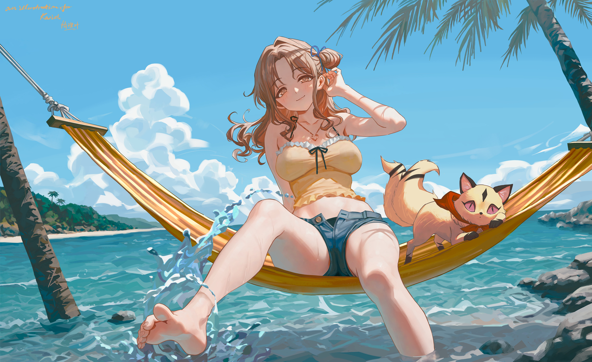 This is a pixiv picture whose title is 【request】ひなな.