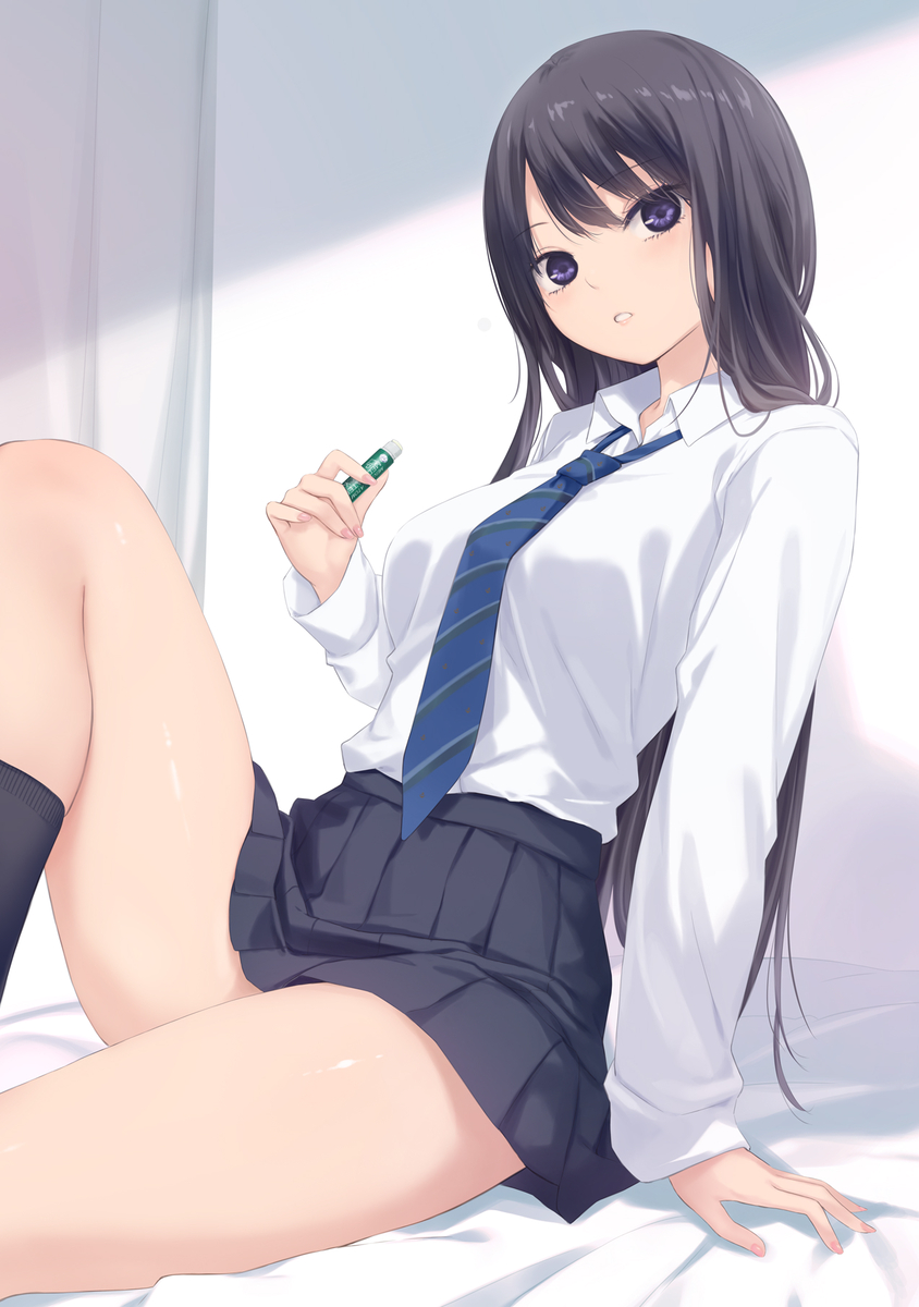 This is a pixiv picture whose title is リップクリームと白峰さん.